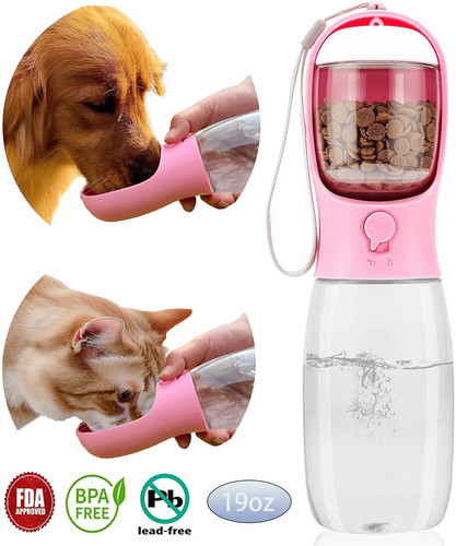 Portable pet water bottle 19oz - portable,